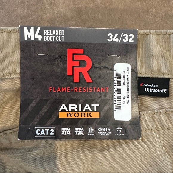 Ariat Men's FR Tan Pants - Picture 4 of 7
